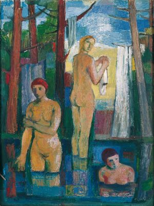 Badende Frauen, 1969, Günter Albert Schulz