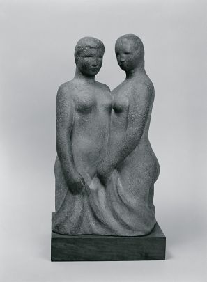 Frauengruppe (Schwesternpaar), 1933, Rudolf Oelzner