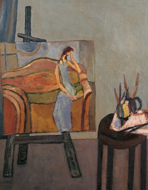 Im Atelier (Maria), 1974, Günter Firit