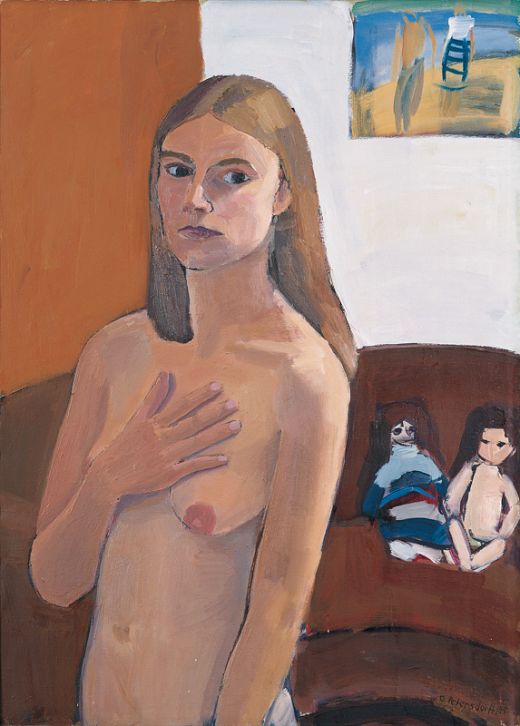 Selbstbildnis, 1985, Gudrun Petersdorff